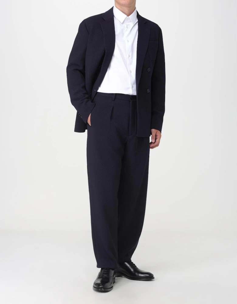 DoubleBreasted Knit Blazer