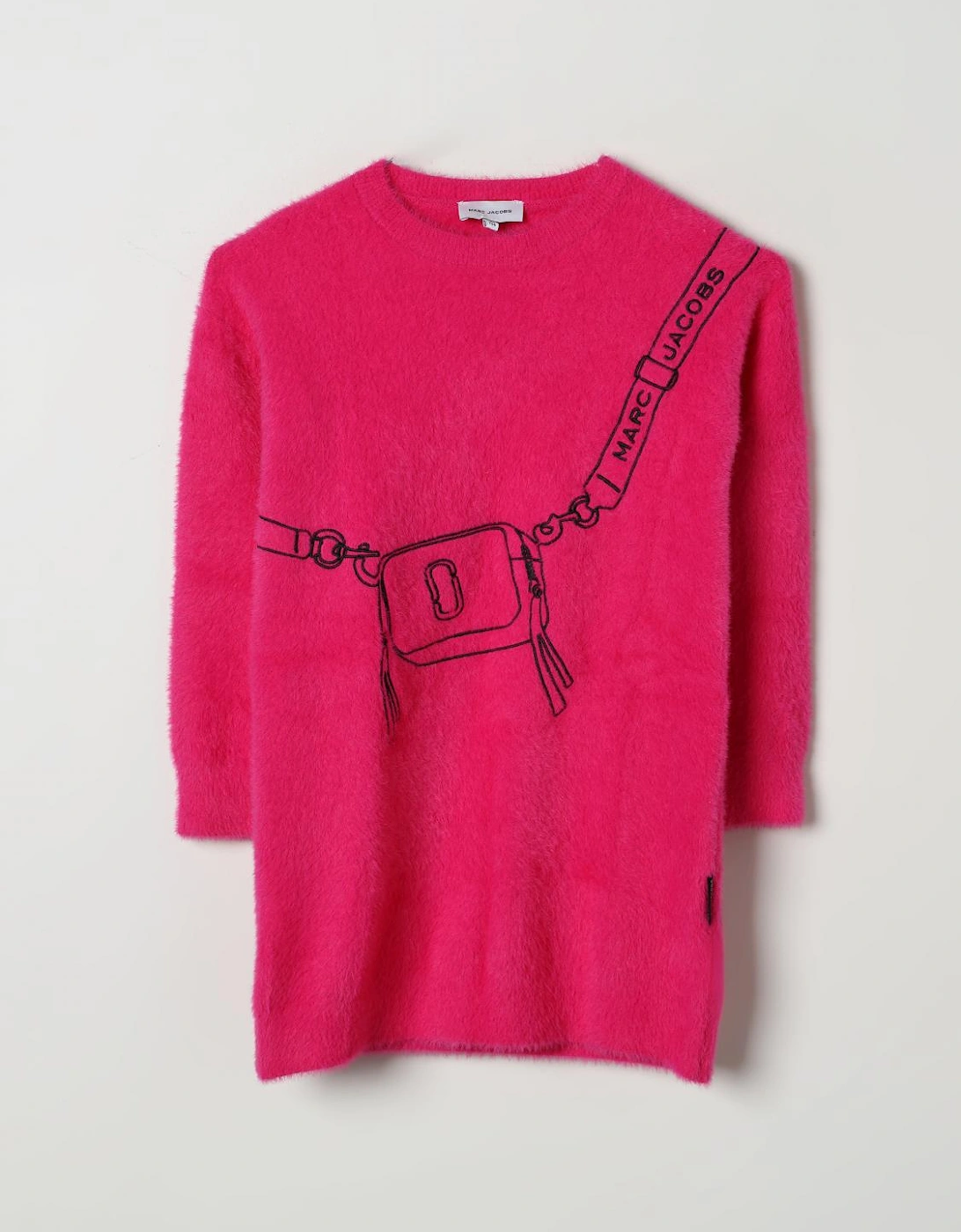 Fuzzy Bag Print Sweater Dress, 4 of 3