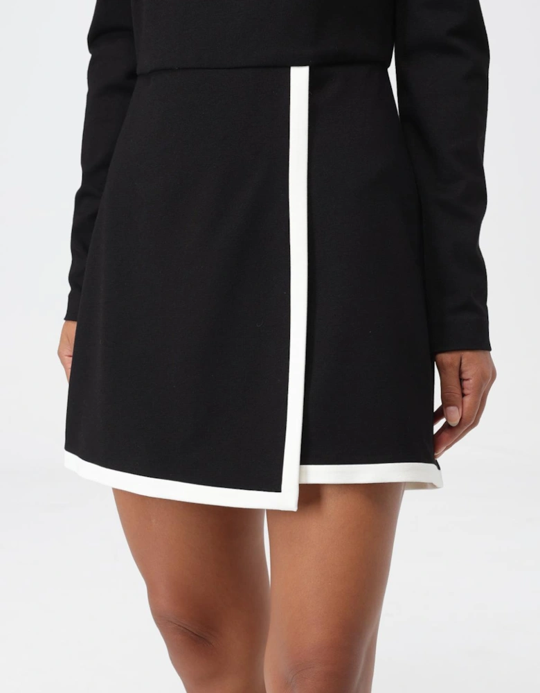 Mini Dress with Contrast Trim