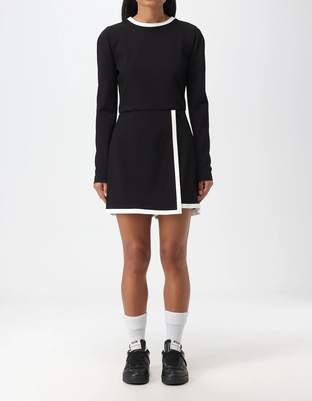Mini Dress with Contrast Trim, 4 of 3