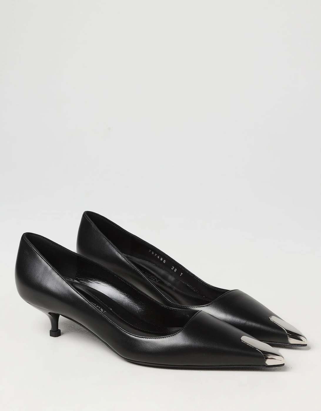 Metal Tip Kitten Heel Pumps