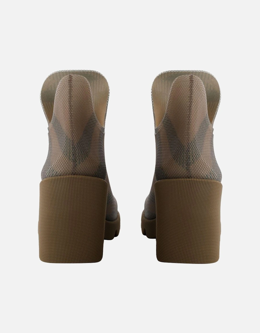 Check Print Ankle Boots