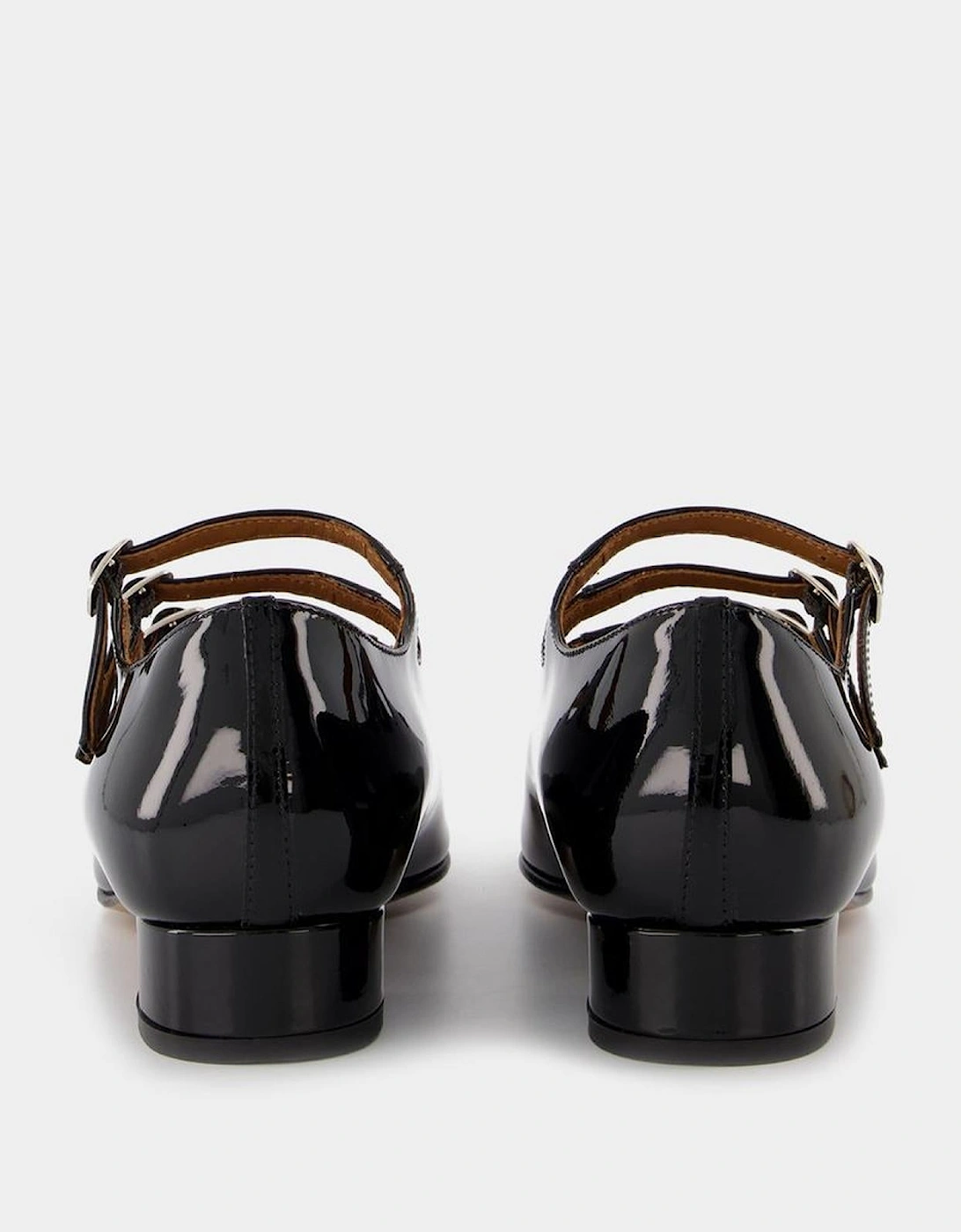 Pointed Toe Triple Strap Mary Jane Shoes