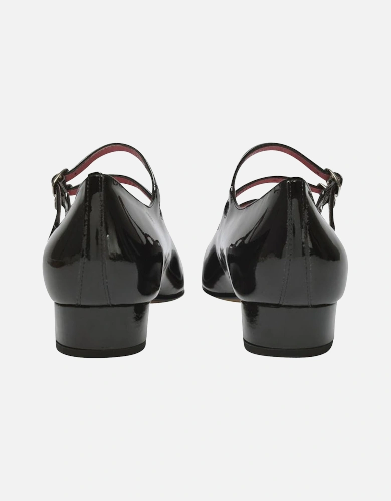 Pointed Toe Triple Strap Mary Jane Shoes