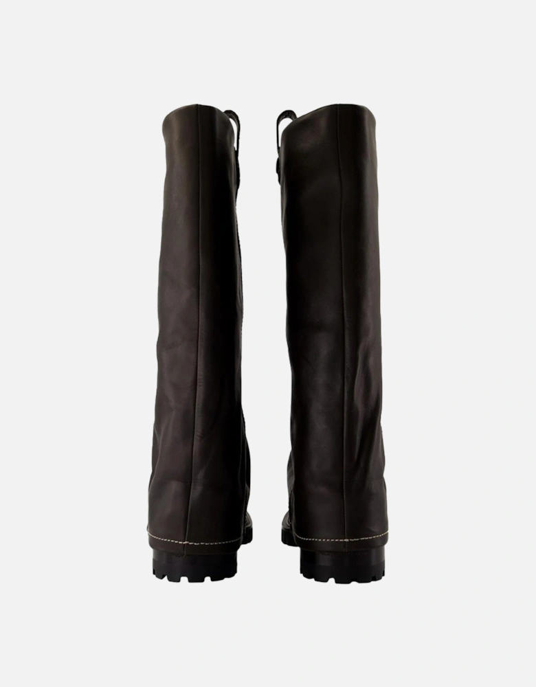 Leather KneeHigh Boots