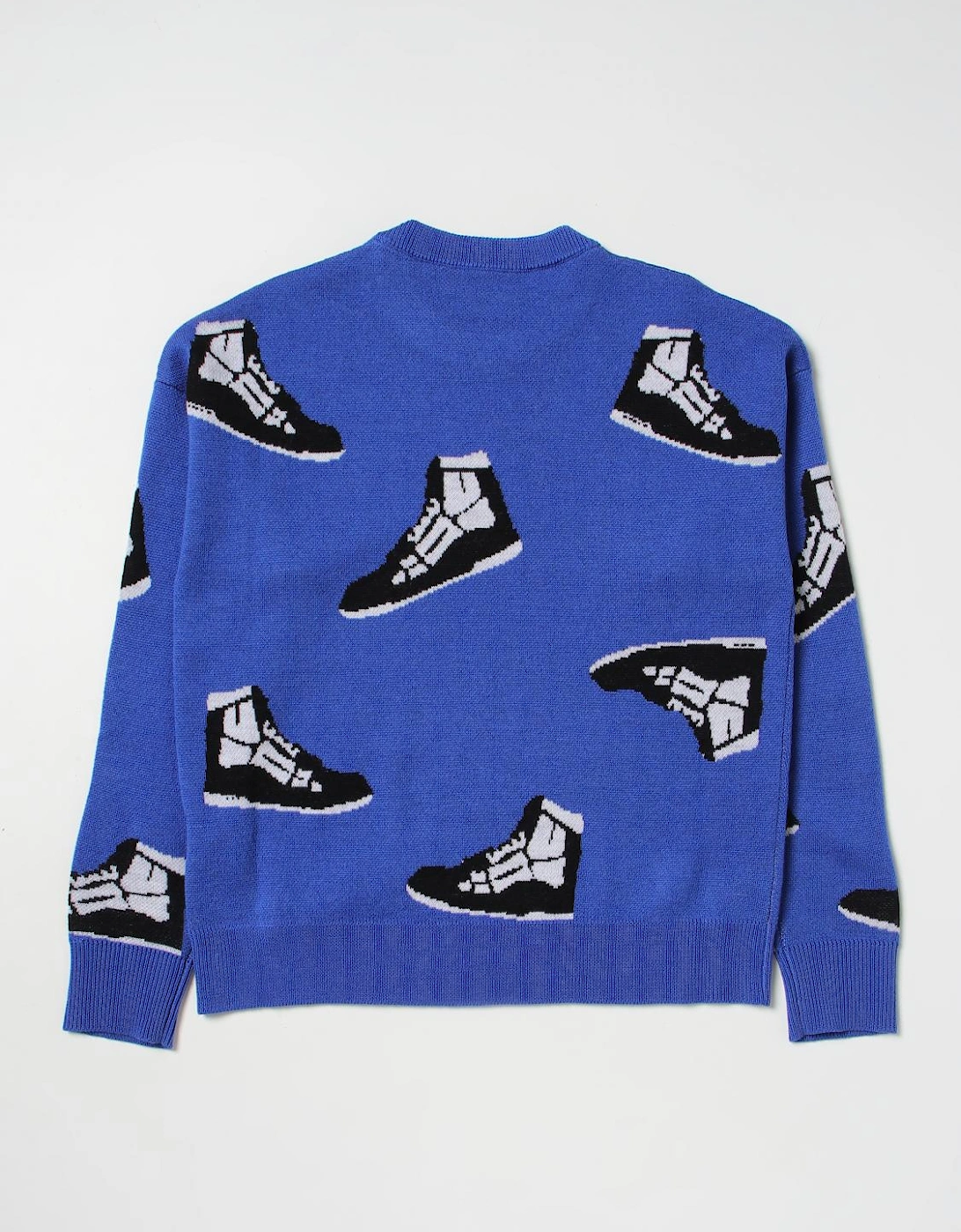 Sneaker Print Knit Sweater