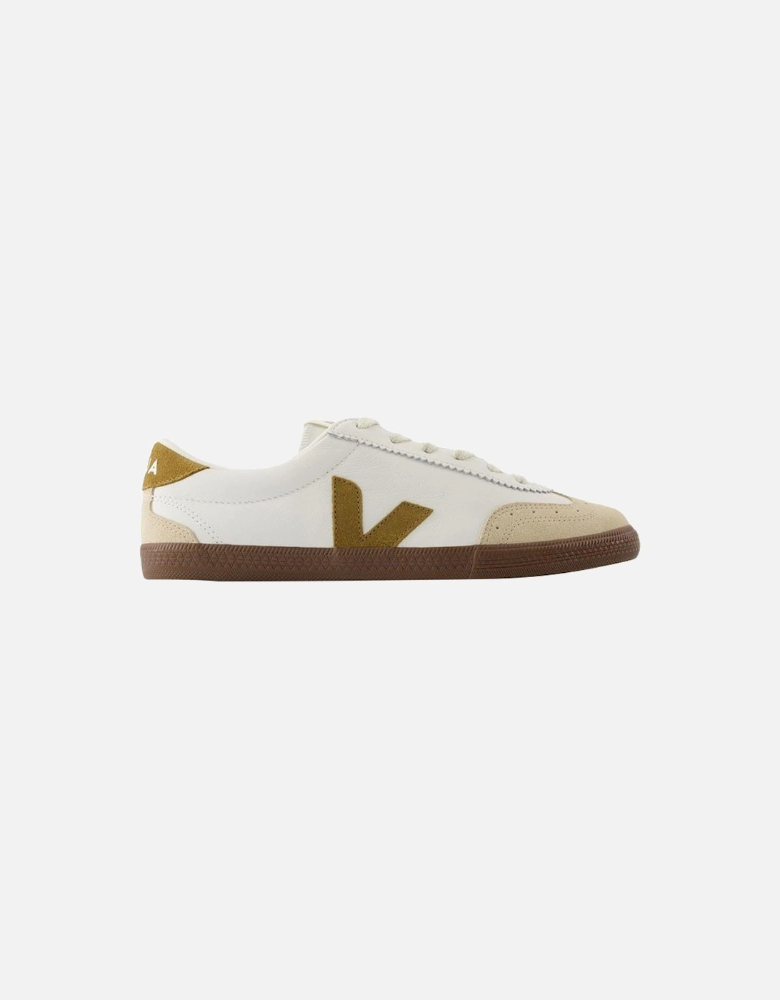 White Leather Volley Sneakers, 5 of 4