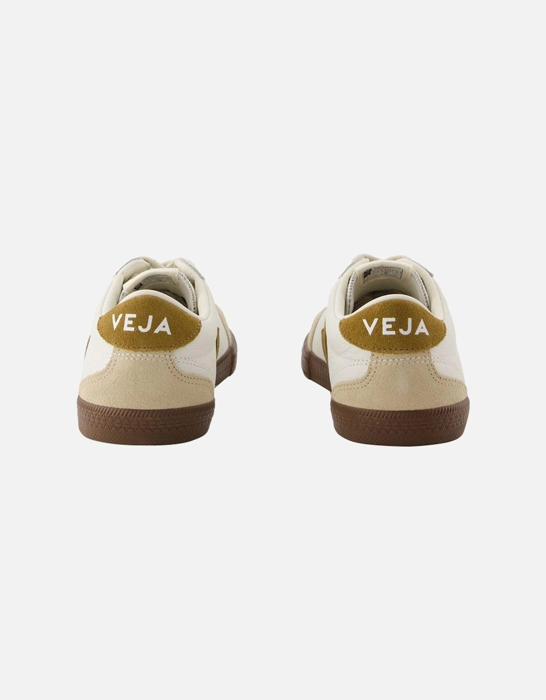 White Leather Volley Sneakers