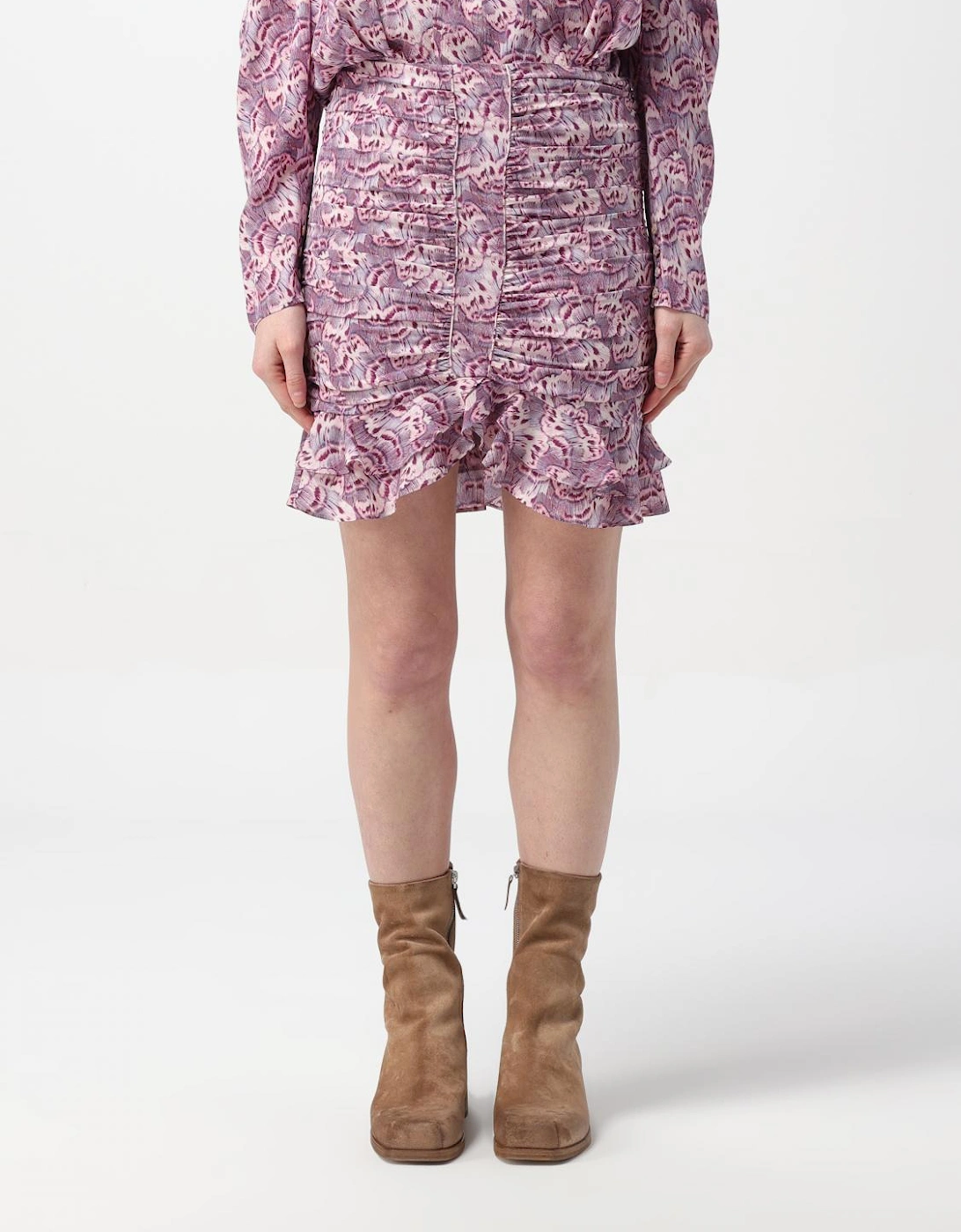 Floral Mini Skirt Ruffled Hem, 5 of 4