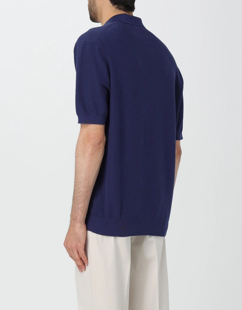 Knitted Polo Shirt Short Sleeves