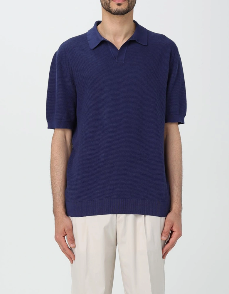 Knitted Polo Shirt Short Sleeves