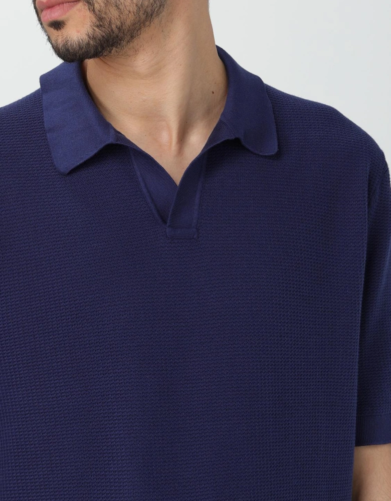 Knitted Polo Shirt Short Sleeves