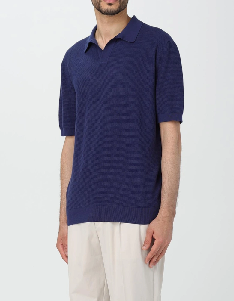 Knitted Polo Shirt Short Sleeves