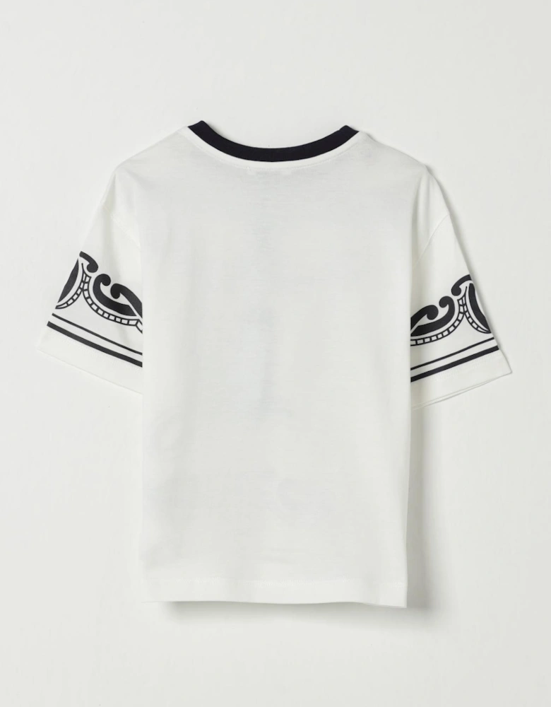 Baroque Print Short Sleeve Tee