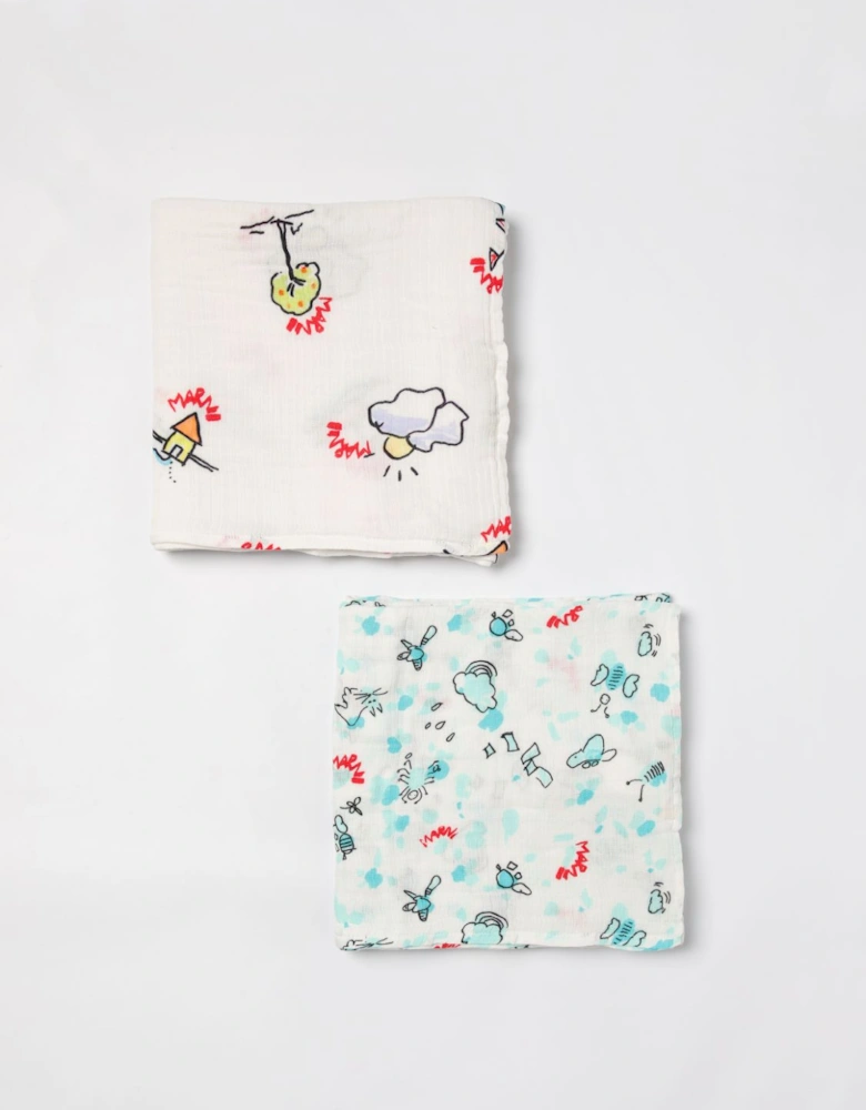 Baby Muslin Squares Cartoon Prints
