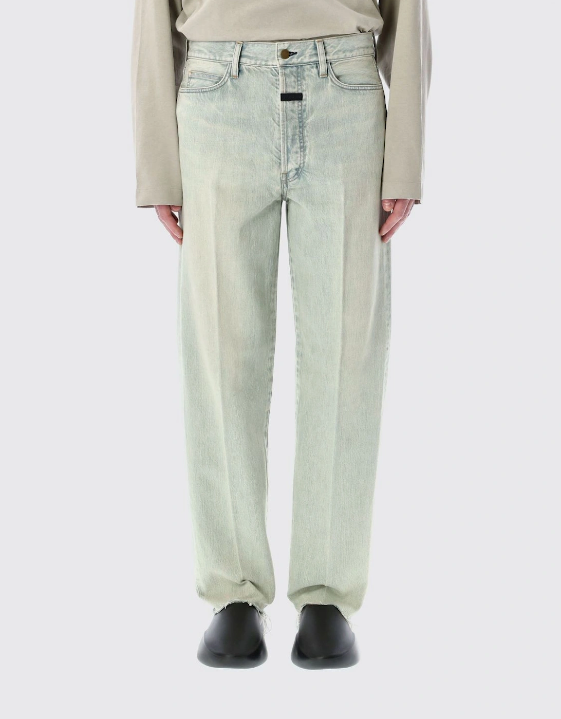 Relaxed Fit Black Denim Jeans