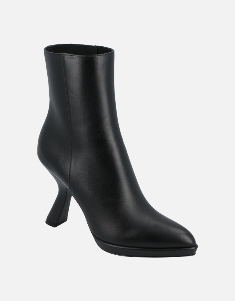 Sculptural Heel Ankle Boots