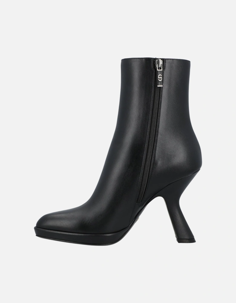 Sculptural Heel Ankle Boots