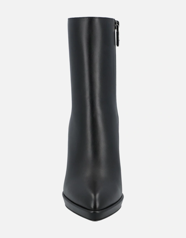 Sculptural Heel Ankle Boots