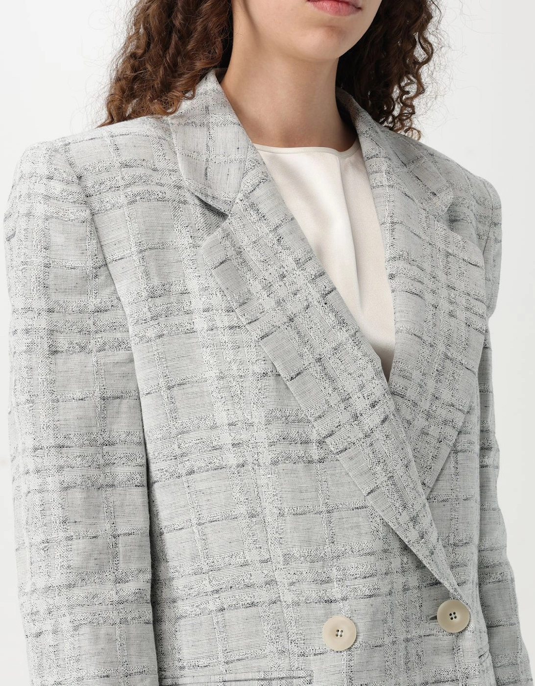 Tweed DoubleBreasted Blazer