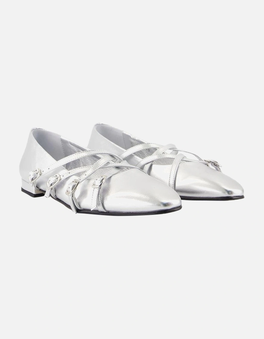 CrossStrap Buckle Flats