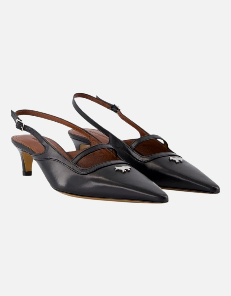 Kate Slingback Heels Low Kitten Heel