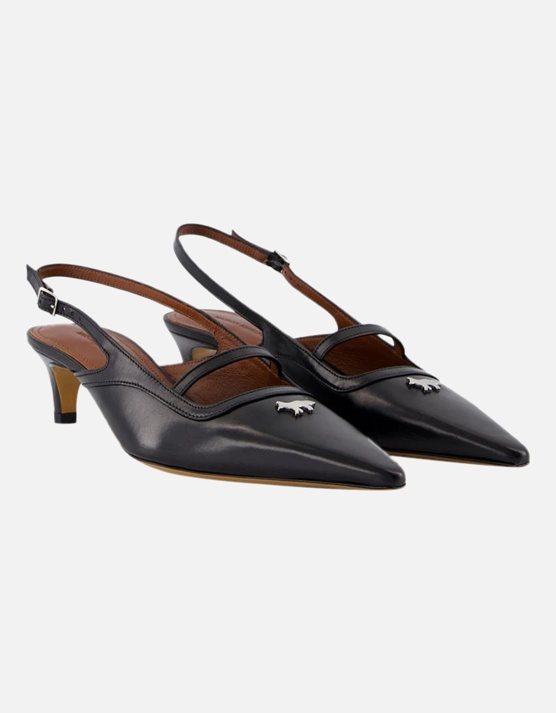 Kate Slingback Heels Low Kitten Heel