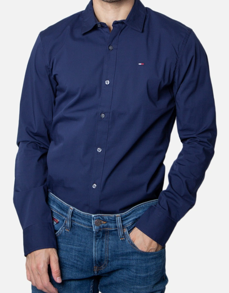Classic Fit Long Sleeve Shirt Navy MW0MW21941