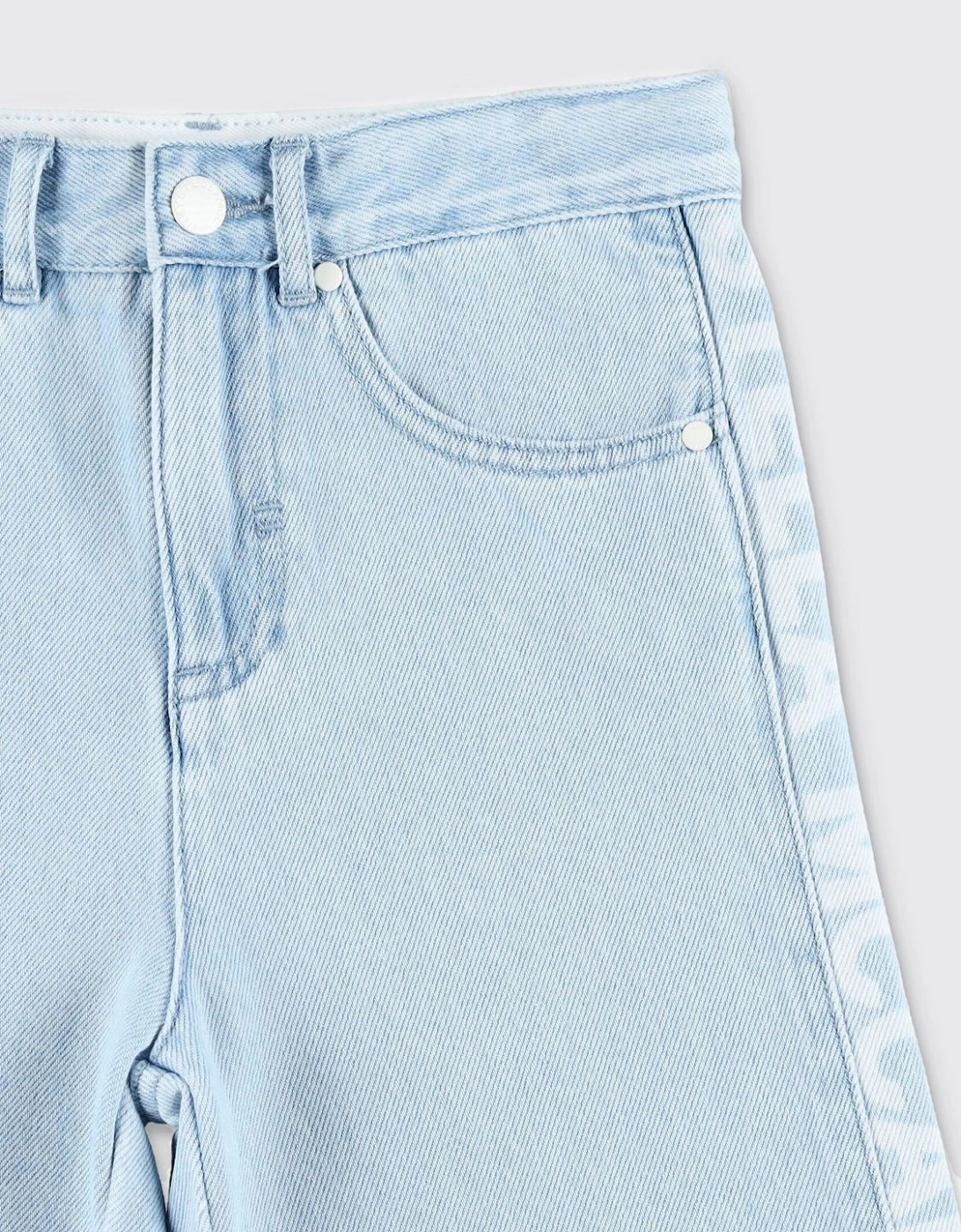 Kids Denim Shorts Side Logo