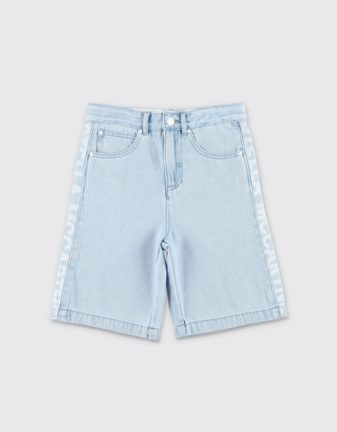 Kids Denim Shorts Side Logo, 4 of 3