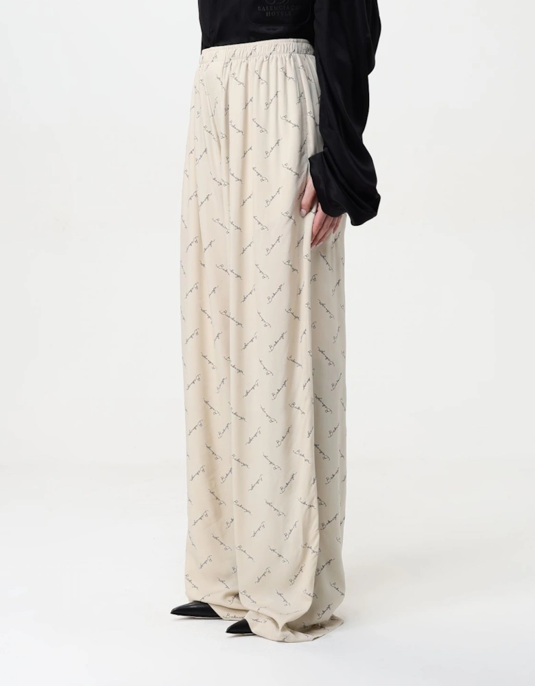 Signature Print WideLeg Pants