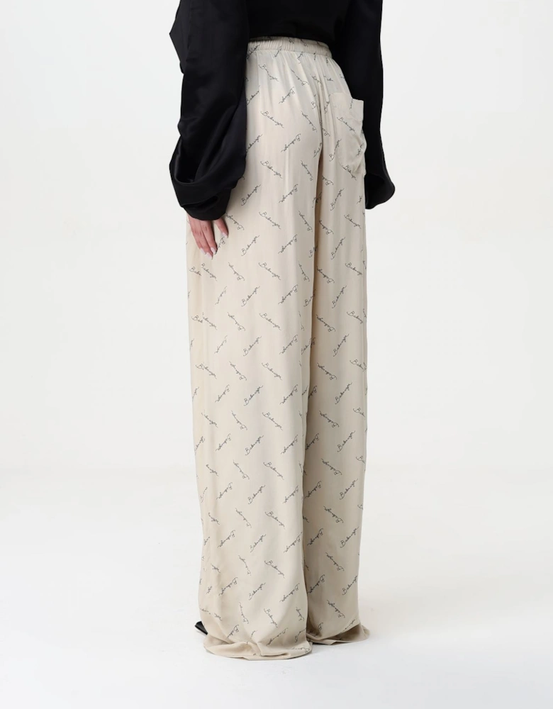 Signature Print WideLeg Pants