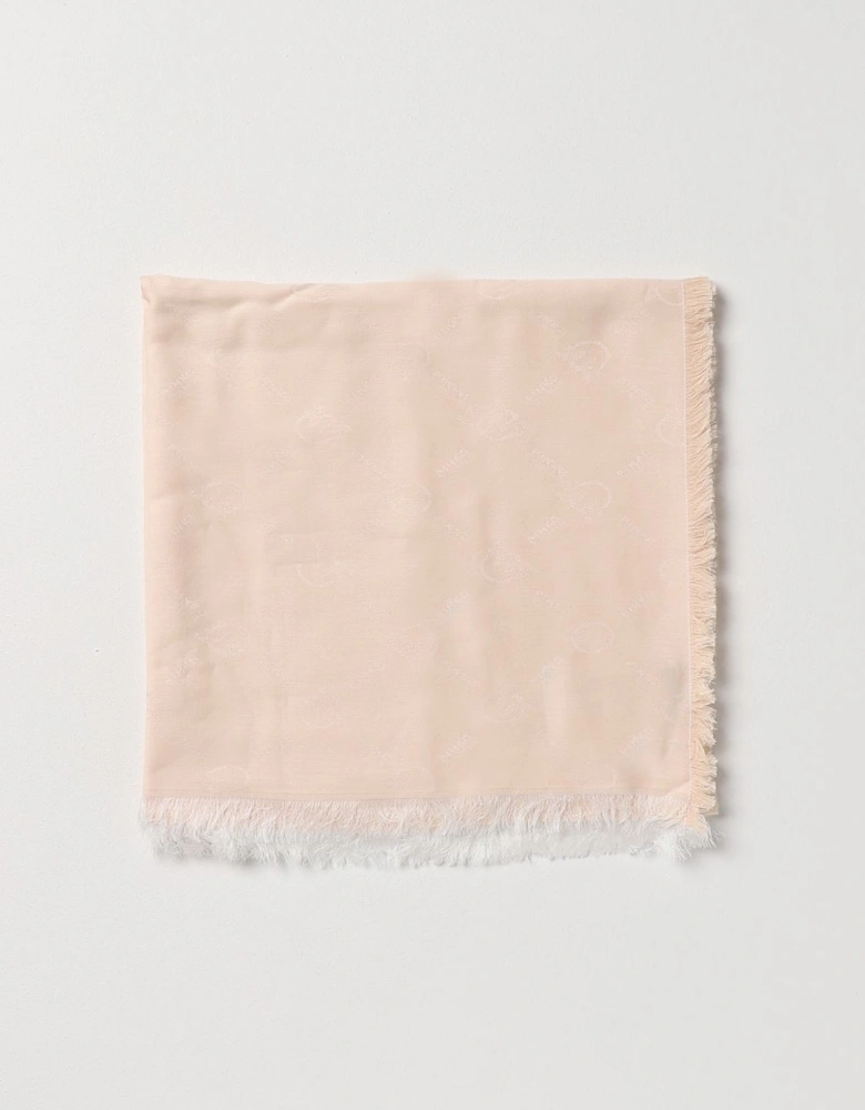 Printed Scarf Frayed Edge