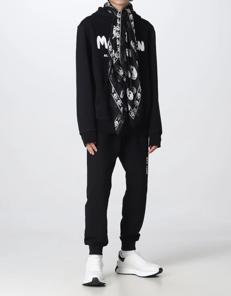 Skull Print Silk Scarf