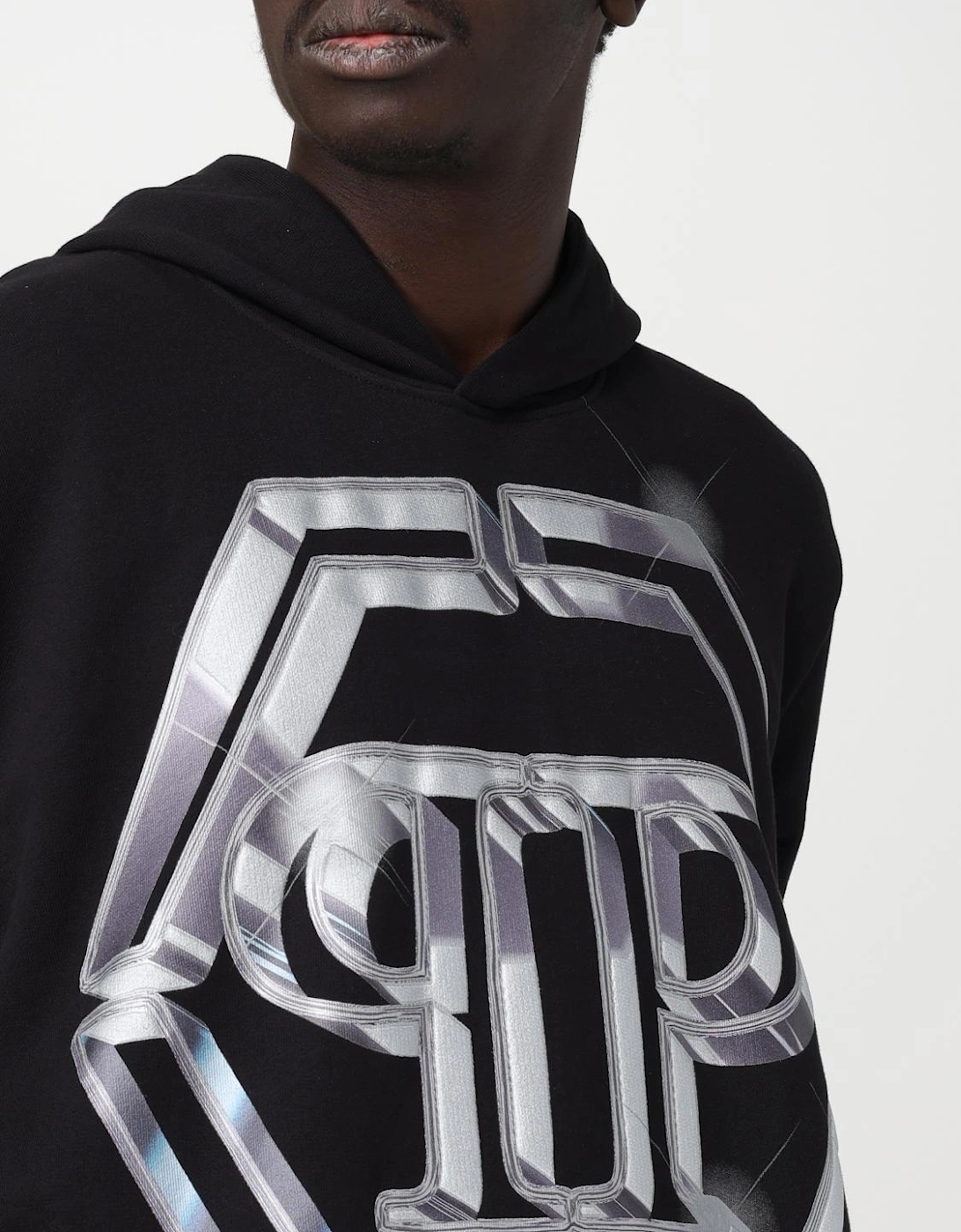 Metallic Logo Hoodie