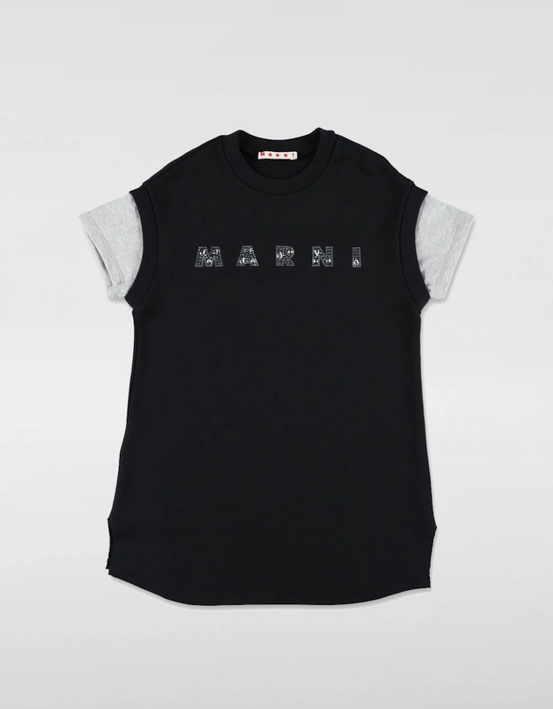 Short Sleeve Crew Neck Dress