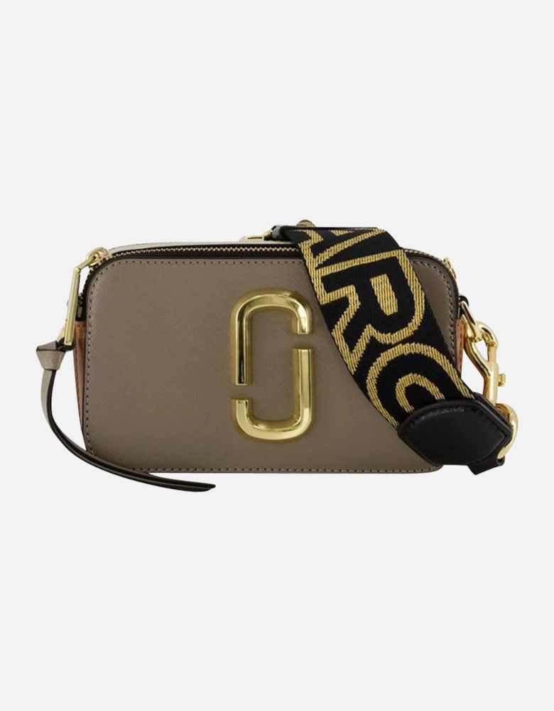 Brown Leather Crossbody with Magnetic Clasp