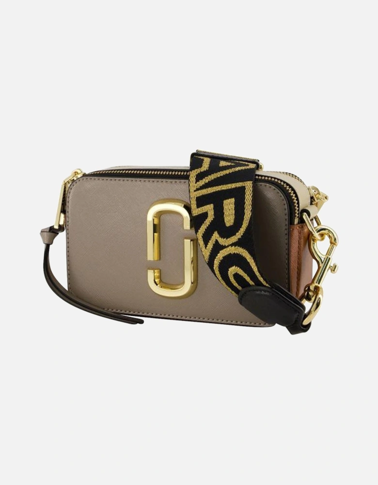 Brown Leather Crossbody with Magnetic Clasp