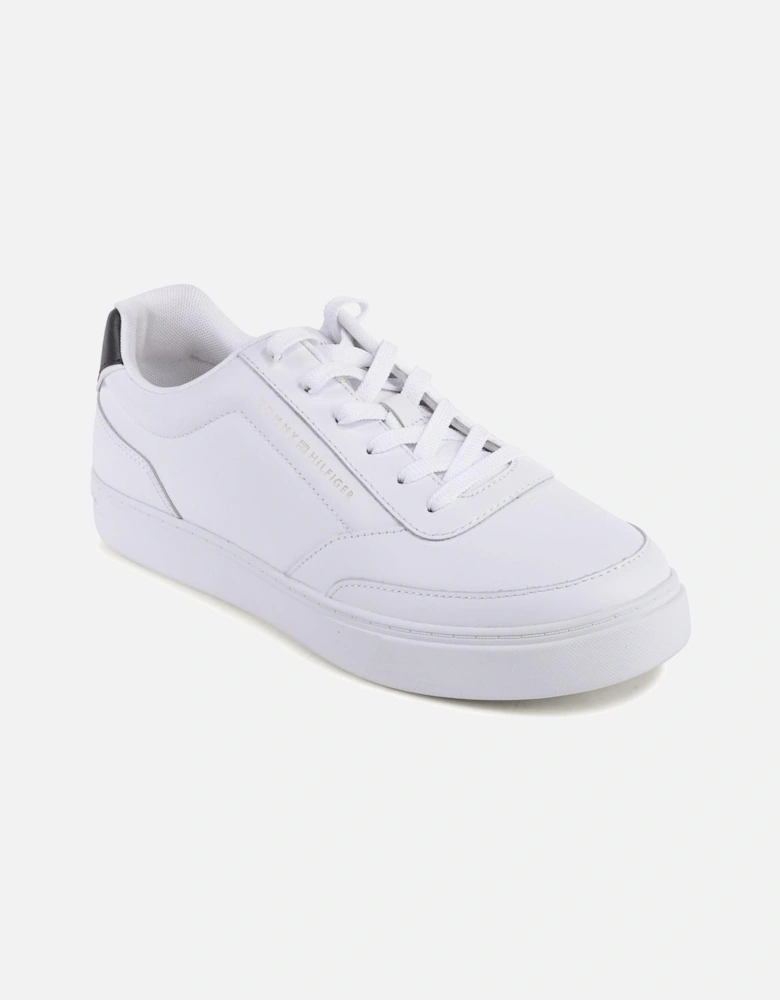 Classic Leather Sneaker with Polyamide and Polyurethane Detailing