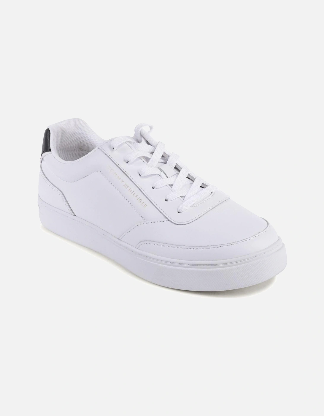 Classic Leather Sneaker with Polyamide and Polyurethane Detailing