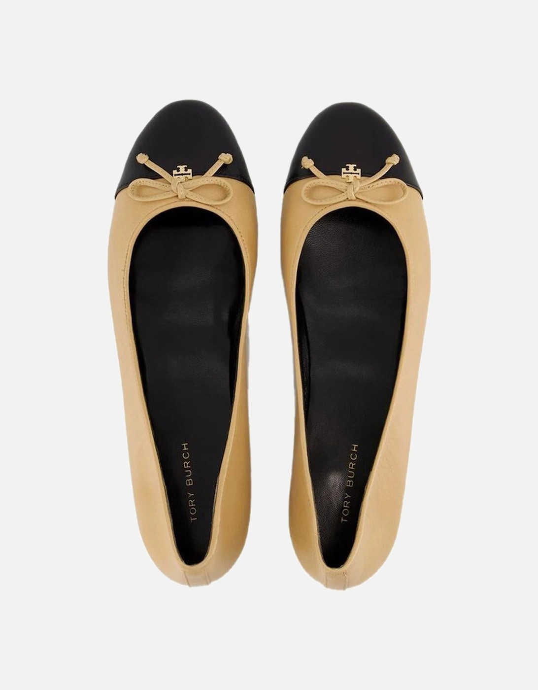 Cap Toe Leather Ballerinas