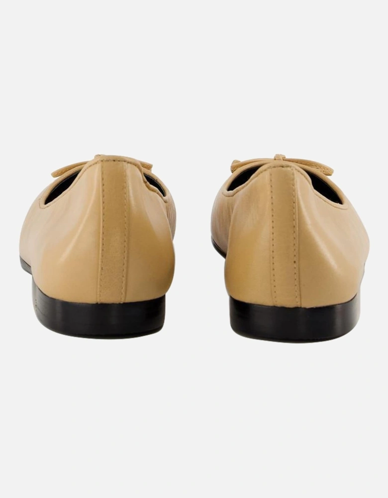 Cap Toe Leather Ballerinas