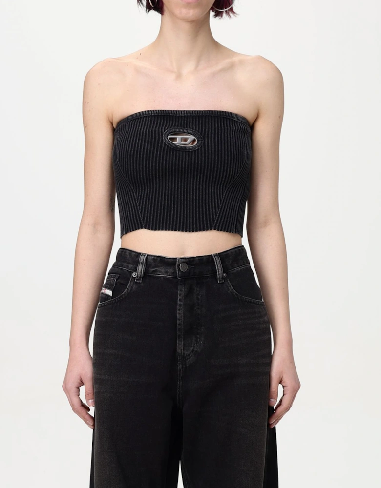 Tube Top Ribbed Sleeveless Top