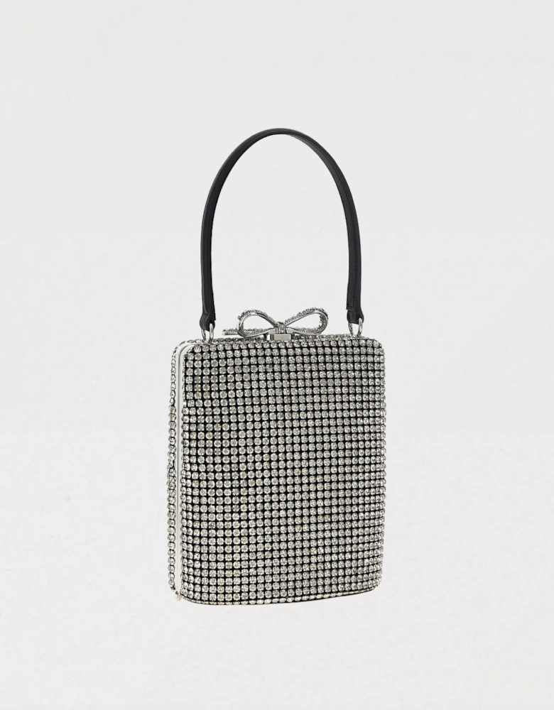 Elegant Shoulder Bag with Chain Strap and Embellished Detailing