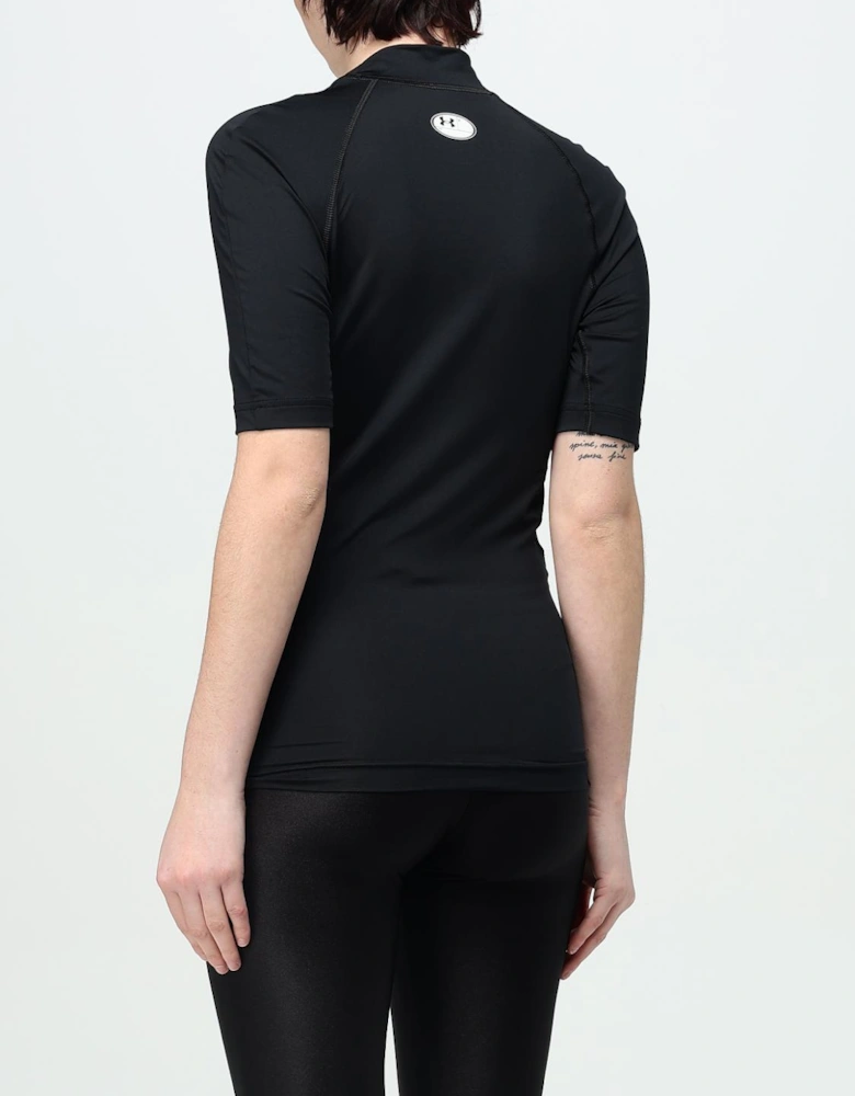Mock Neck Short Sleeve Top