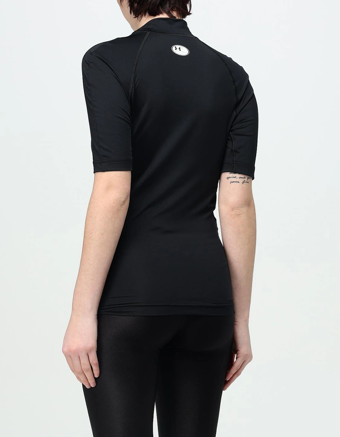 Mock Neck Short Sleeve Top