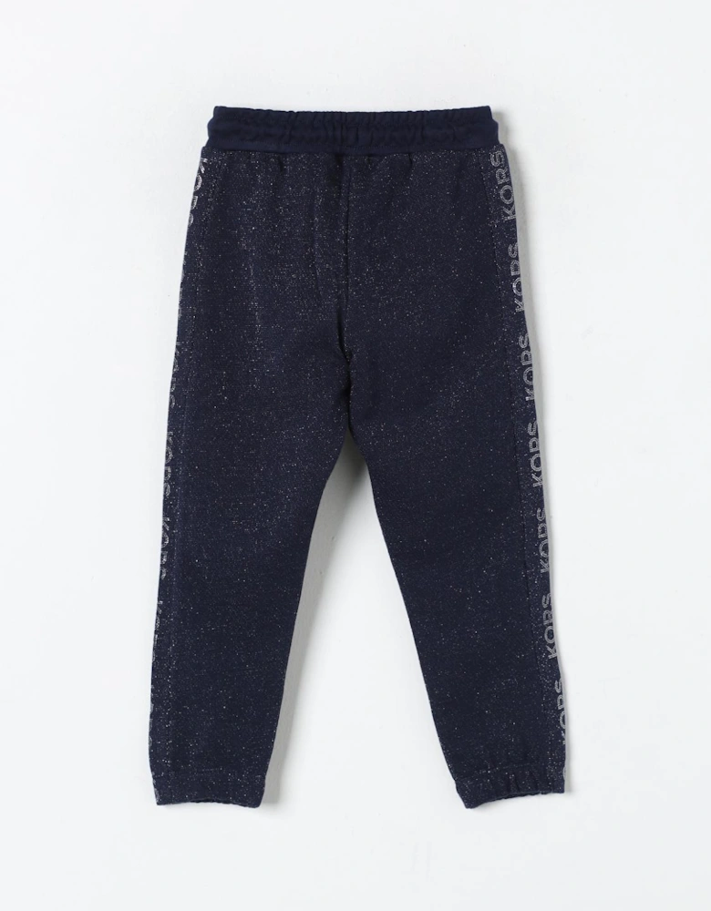 Glitter Joggers Side Logo Detail