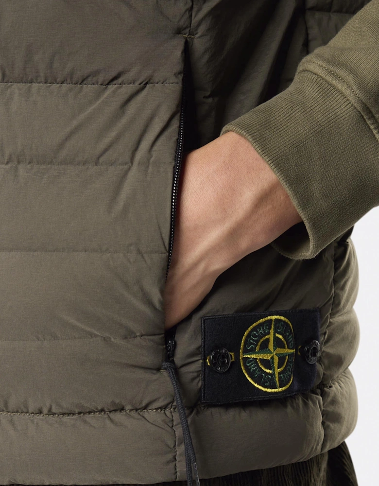S0183 Compass Down Gilet Khaki