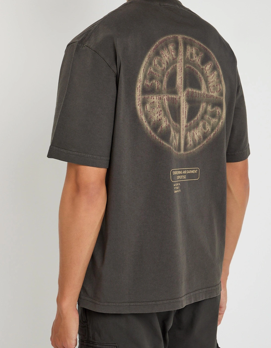 S0091 Branded Cotton T-shirt Grey