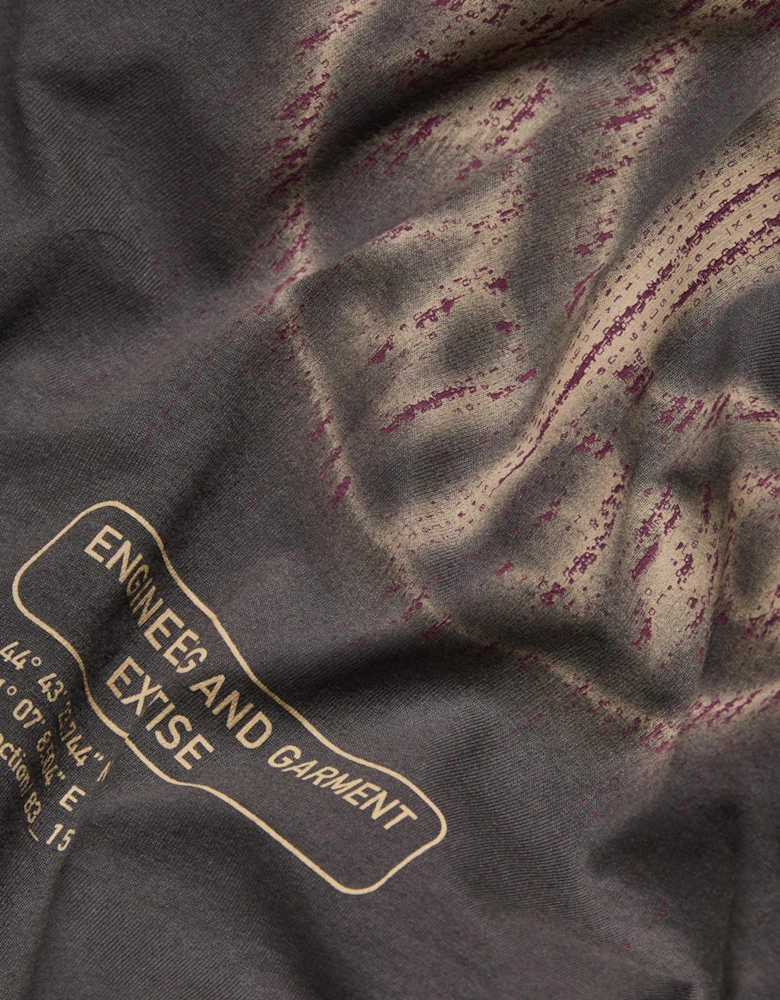 S0091 Branded Cotton T-shirt Grey